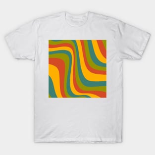 70's groovy wavy pattern T-Shirt